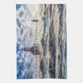 Storm bij de vuurtoren van St Joseph Theedoek (Verticaal)