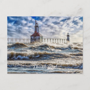 Storm bij St Joseph Dankkaart Briefkaart
