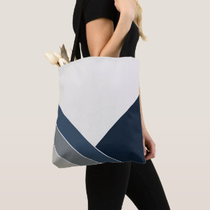 Storm Blauw en Grijs City Summer Home Draagtas