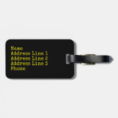 Storm Chaser Hook Echo Radar Afbeelding Bagagelabel (Achterkant horizontaal)