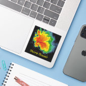 Storm Chaser Hook Echo Radar Afbeelding Sticker (Laptop met iPhone)