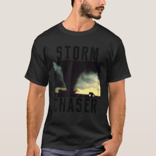 Storm Chaser Tornado Afbeelding Weer Meteoroloog T-shirt