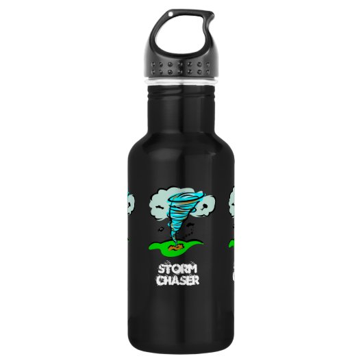 Storm Chaser Tornado Twister Waterfles (Voorkant)