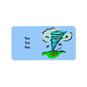 Storm Chaser Tornado Twister Weather Meteorology Etiket