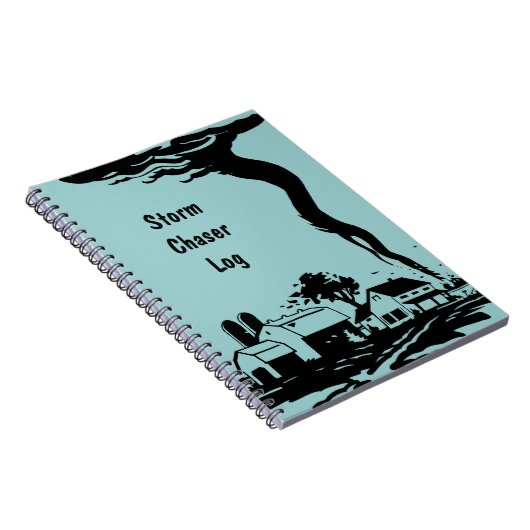 Storm Chaser Tornado Twister Weather Meteorology Notitieboek (Rechterzijde)