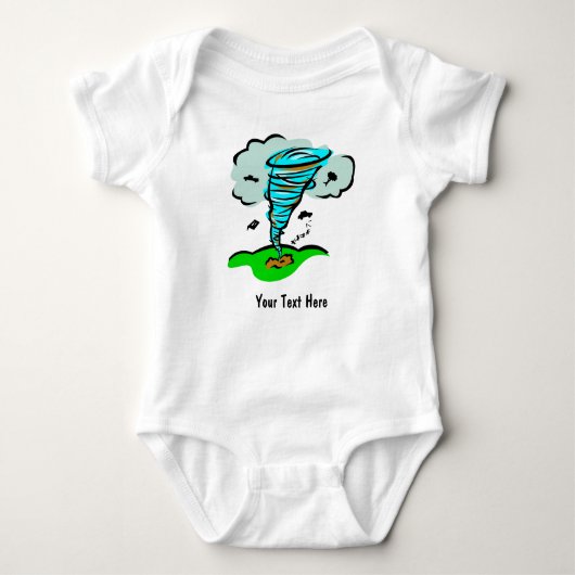 Storm Chaser Tornado Twister Weather Meteorology Romper (Voorkant)