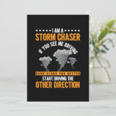 Storm Chaserorkaan Wind Tornado Chasing Cadeft Kaart (Staand voorkant)