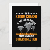 Storm Chaserorkaan Wind Tornado Chasing Cadeft Kaart (Voorkant / Achterkant)