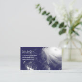Storm Chaserorkaanthema Visitekaartje (Staand voorkant)