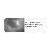 Storm Clouds Custom Labels (Voorkant)