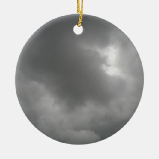 Storm Clouds Pendant Keramisch Ornament (Voorkant)