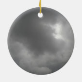 Storm Clouds Pendant Keramisch Ornament (Achterkant)