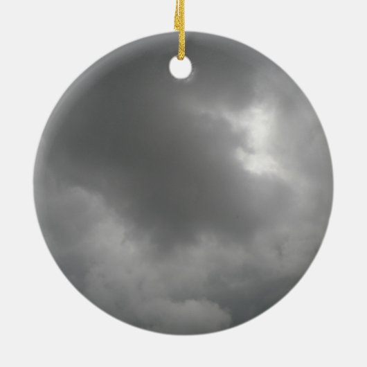 Storm Clouds Pendant Keramisch Ornament (Achterkant)