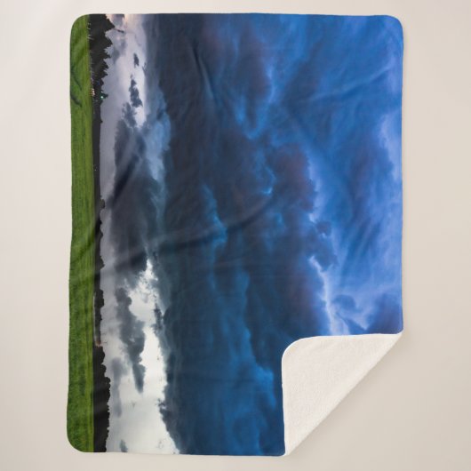 STORM CLOUDS SHERPA DEKEN (Voorkant)