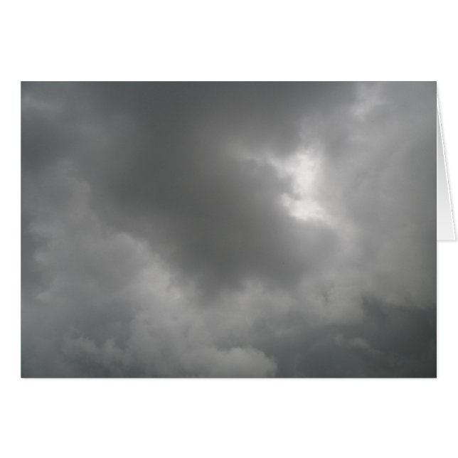 Storm Clouds Wenskaart (Voorkant Horizontaal)