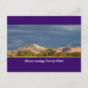 Storm Coming-Torrey Utah Briefkaart