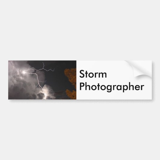 Storm Fotograaf bliksemBumpersticker Bumpersticker (Voorkant)