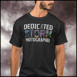 Storm Fotograaf Typografie Ontwerp Storm Afbeeldin T-shirt
