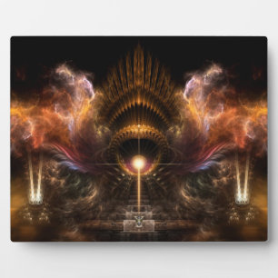 Storm fractal Art Foto Plaque Fotoplaat