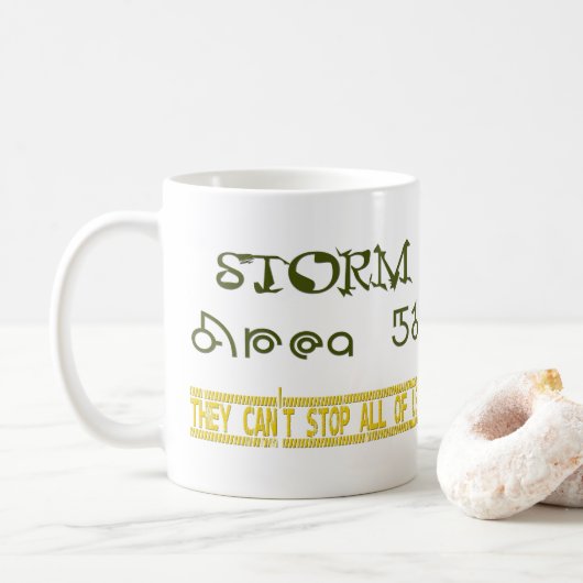 Storm Gebied 51 Koffiemok (Met donut)