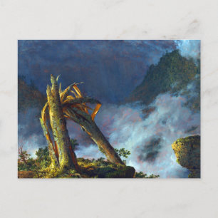 Storm in de bergen door de Frederic Edwin-kerk Briefkaart