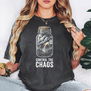 Storm In Een Pot Controleer De Chaos Bliksem T-shirt