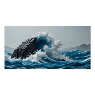 Storm in papier perfect poster
