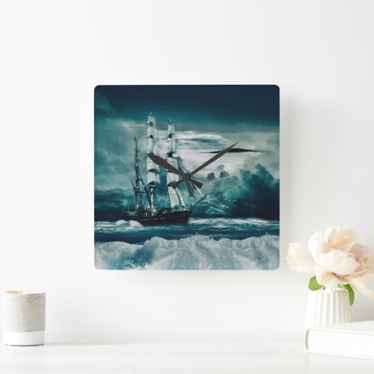 Storm is een brouwsel vierkante klok (Huis)