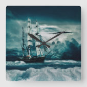 Storm is een brouwsel vierkante klok (Voorkant)