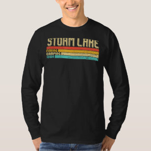 Storm Lake Iowa  Funny Vist Camping Summ T-shirt