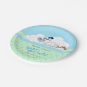 Storm met een Cute Little Baby Boy Papieren Bordje (Gekanteld)