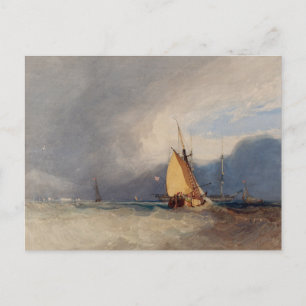 Storm nadert 1830 briefkaart
