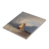 Storm nadert 1830 tegeltje (Zijkant)