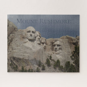 Storm nadert berg Rushmore Jigzaag Puzzle Legpuzzel
