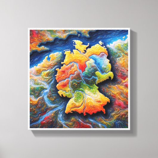 storm of provinces canvas afdruk (Voorkant)