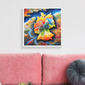 storm of provinces canvas afdruk (Insitu (Woonkamer))