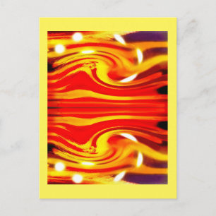 Storm op een verre ster kunst briefkaart