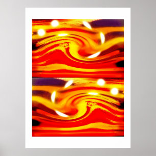 Storm op een verre ster kunst poster
