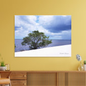 Storm op het strand canvas afdruk (Insitu (Woonkamer))