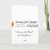 Storm op het wenskaart van het Strand Kaart (Achterkant)