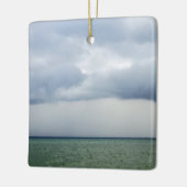 Storm op Zee Keramisch Ornament (Links)