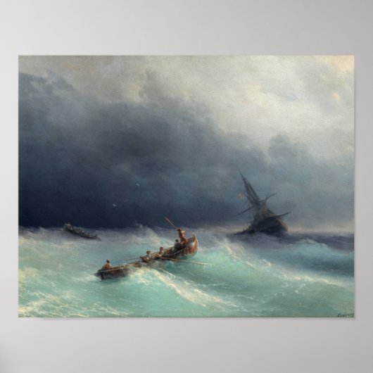 Storm op Zee Poster (Voorkant)