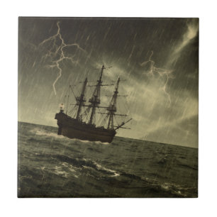 Storm op Zee Tegeltje
