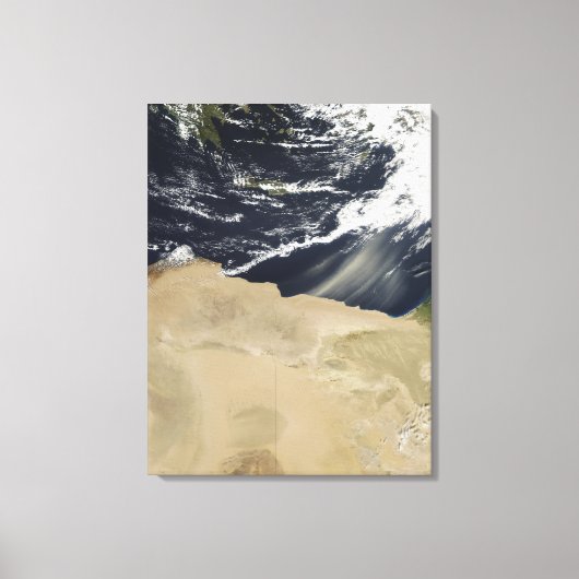 Storm over Egypte Canvas Afdruk (Voorkant)