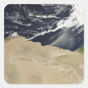 Storm over Egypte Vierkante Sticker