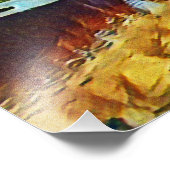 STORM OVER HET MEER FOTO AFDRUK (Hoek)