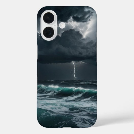Storm over het Zee Case-Mate iPhone Case (Achterkant)