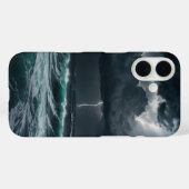 Storm over het Zee Case-Mate iPhone Case (Achterkant (horizontaal))