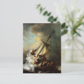 Storm over het Zee van Galilea Briefkaart (Staand voorkant)
