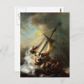 Storm over het Zee van Galilea Briefkaart (Voorkant / Achterkant)